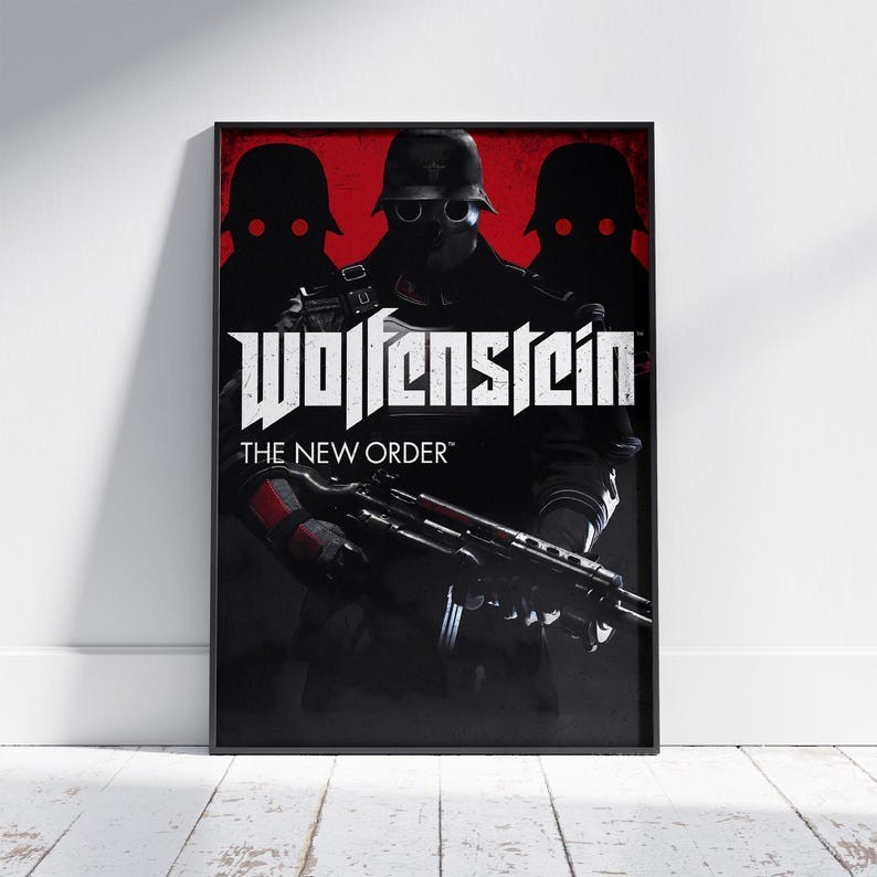 Wolfenstein Poster – Gaming Poster – Video Game Wall Art – Wall Art, Room Decor