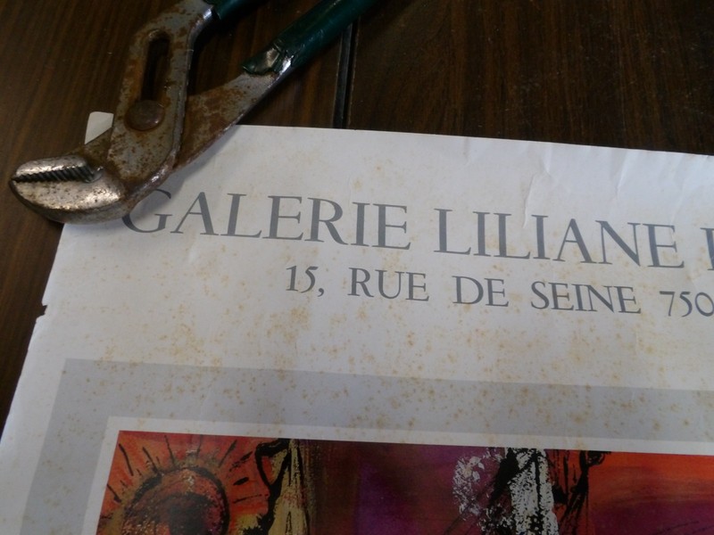 Juanita M. Guccione: Galerie Liliane Francois Poster .. Signed 18"x25" gallery