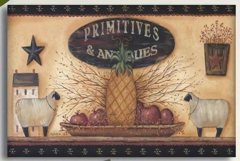 Canvas Wall Art PRIMITIVES AND ANTIQUES Rustic 12 x 16 Unframed 895