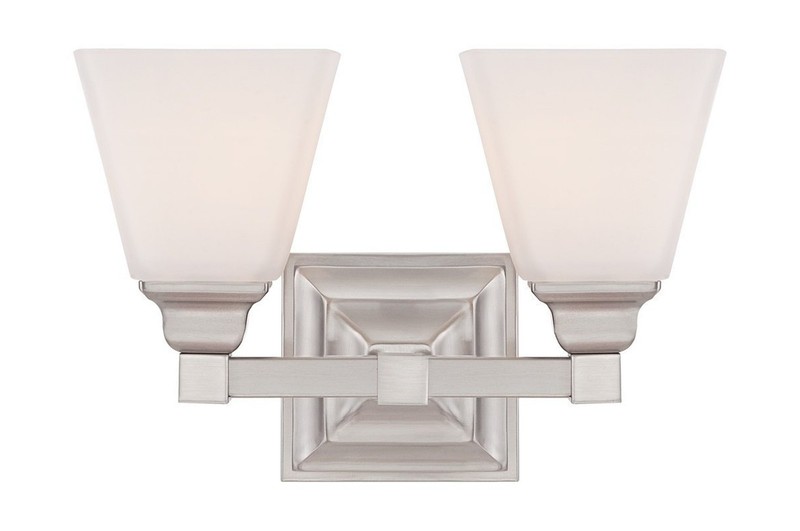 Regency Hill Mencino-Opal Wall Mount Light Satin Nickel Silver Metal Hardwire...