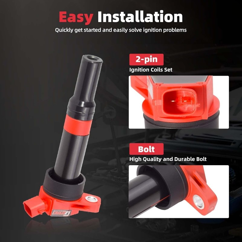 Set of 4 Upgraded Ignition Coil Pack for 1.8L 2.0L L4 2011-2020 Hyundai..... gallery