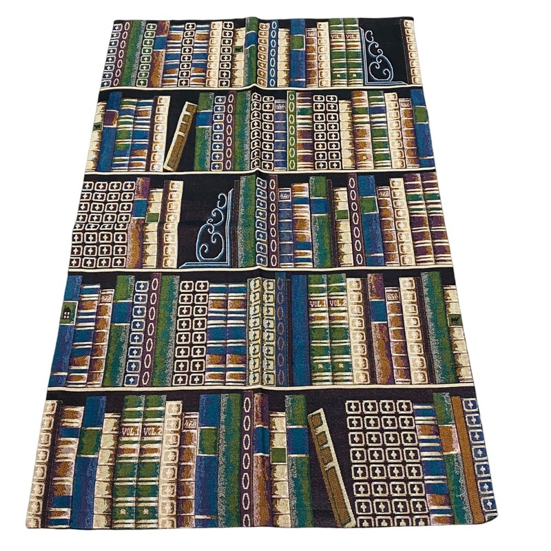 The Study Library Shelves of Books Grande Tapestry Wall Hanging