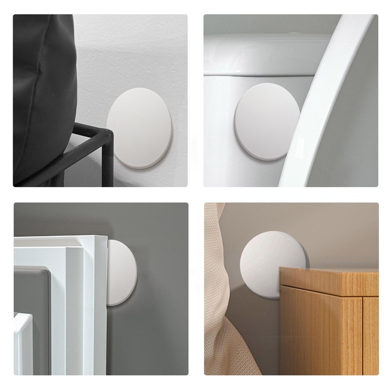 Door Stopper - 3.14" White Door Stoppers for Wall (8 Pack), with Heavy-Duty A... gallery