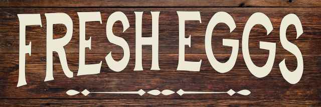 Fresh Eggs Country Farmhouse Kitchen Rustic Looking Wood Sign B3-06180028085