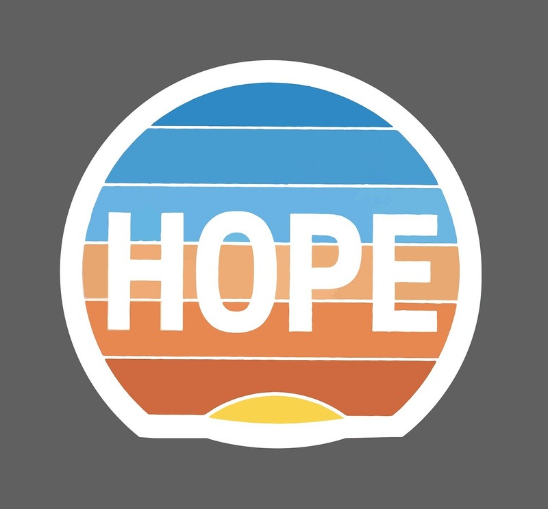 Hope Sticker Sunrise Positive Waterproof – Buy Any 4 For $1.75 Each Storewide!