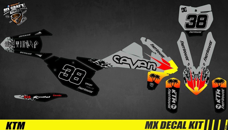 Decal Kit for Ktm SX/SX-F – Grey