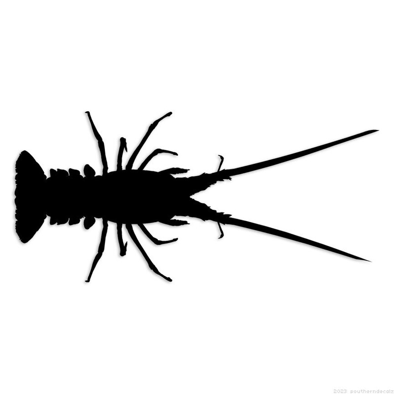 Spiny Lobster – Decal Sticker – Multiple Colors & Sizes – ebn7017