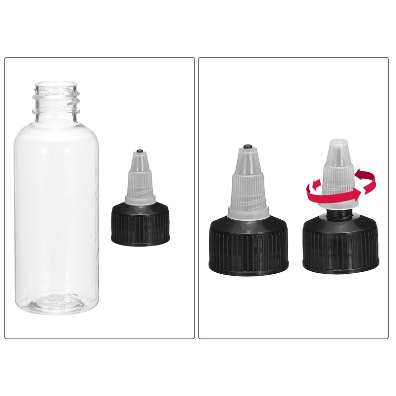 6Pcs 2oz/60ml Squeeze Bottles, Clear Dispensing Bottles gallery