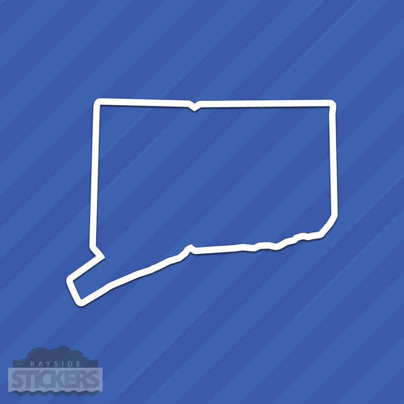 Connecticut CT State Outline Vinyl Decal Sticker