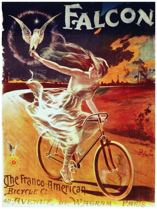726.Falcon Cycles Ad.Art Wall Decor POSTER.Graphics to decorate home office