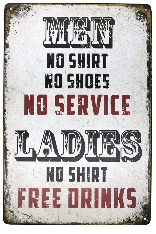 Beer Alcohol Free Drinks Funny Tin Sign Bar Pub Diner Cafe Wall Decor Home De…