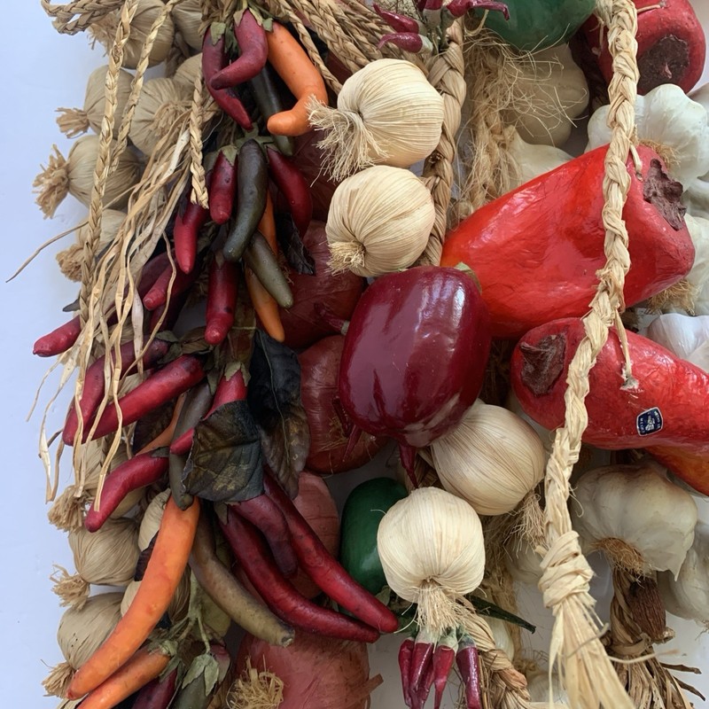 VTG Faux Veggie Braid Kitchen Decor Farmhouse Wall Hanging Rustic Prop Lot Of 7 gallery