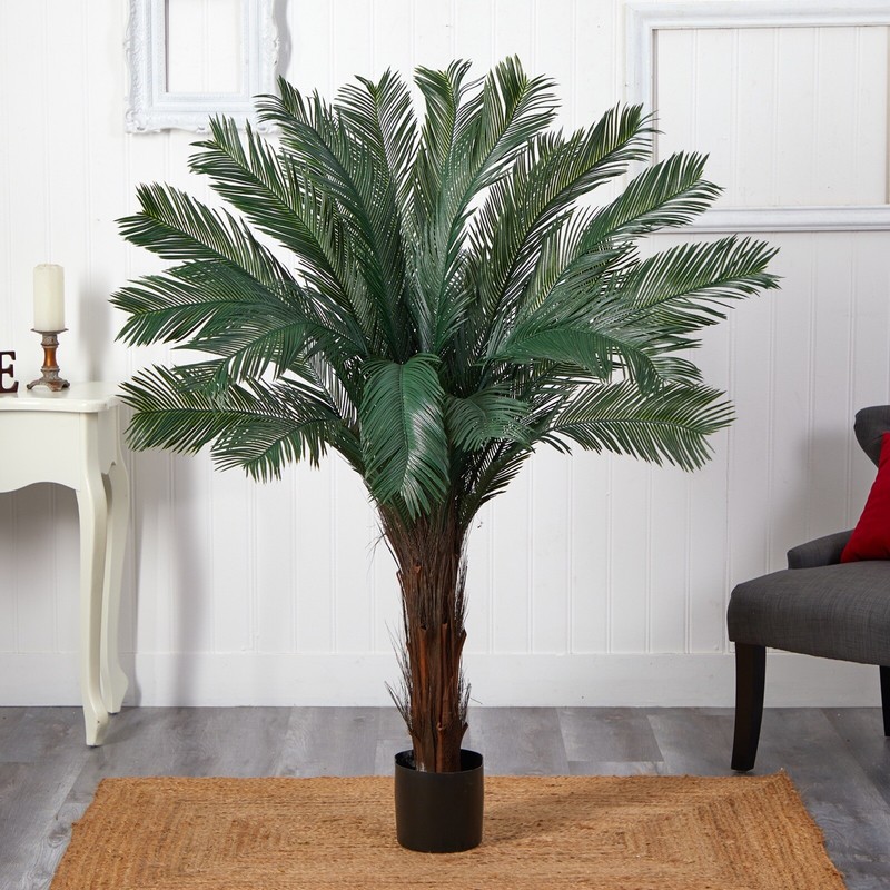 5’ Cycas Palm Artificial Tree Home Decor UV (Indoor/Outdoor). Retail $267