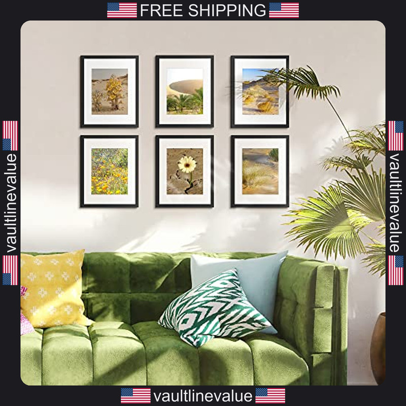 upsimples 11x14 Picture Frame, Display Pictures 8x10 with Mat or 11x14 Without gallery