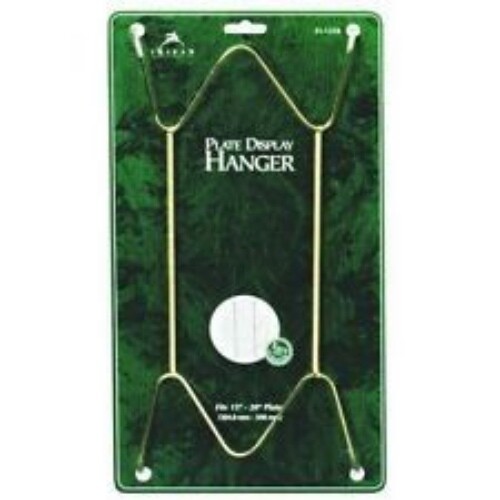 DELUXE WIRE PLATE HANGER Choice of 6 SIZES BRASS or WHITE FREE SHIPPING gallery