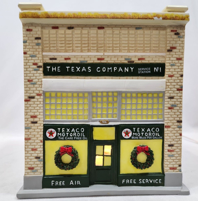 ERTL COLLECTIBLES 2002 Limited Edition Porcelain Texaco No. 1 Service Station