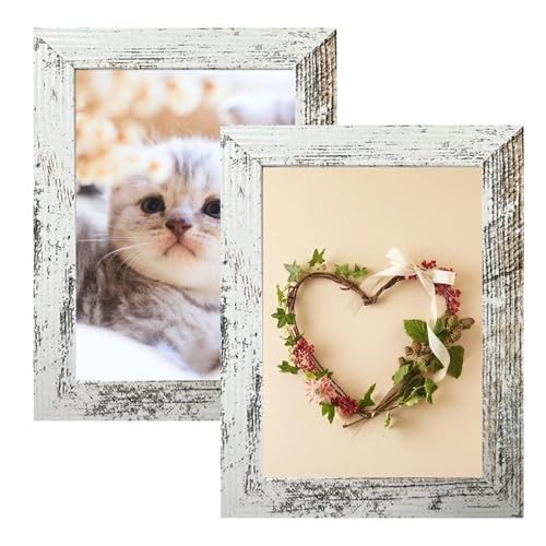 12 Pack Picture Frames Collage Wall 12 Pack with 8x10+5x7+4x6 Rustic White gallery