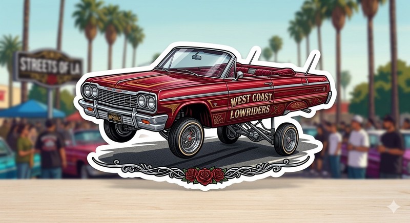 Lowrider Sticker Decal Phone Laptop