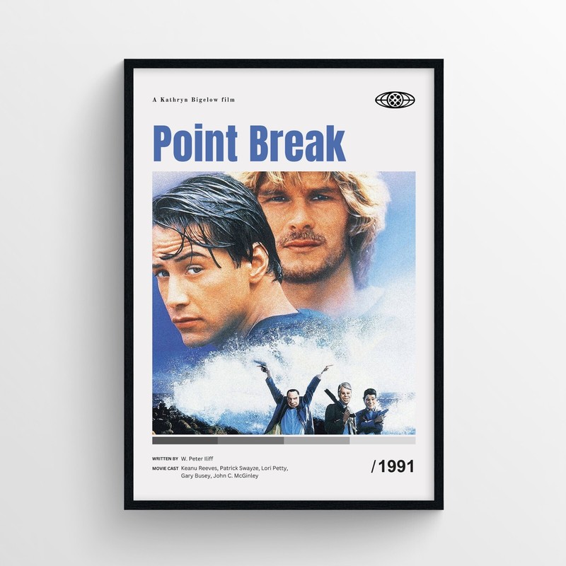 Point Break Movie Poster Print, Wall Art – Unframed