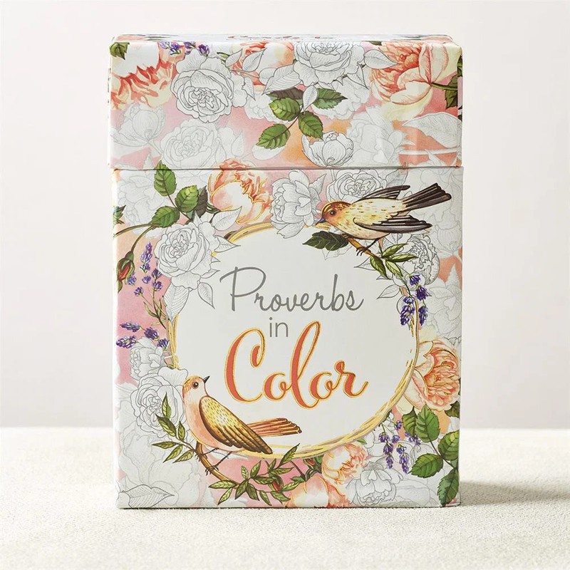Proverbs in Color: Cards to Color and Share -Box of 44