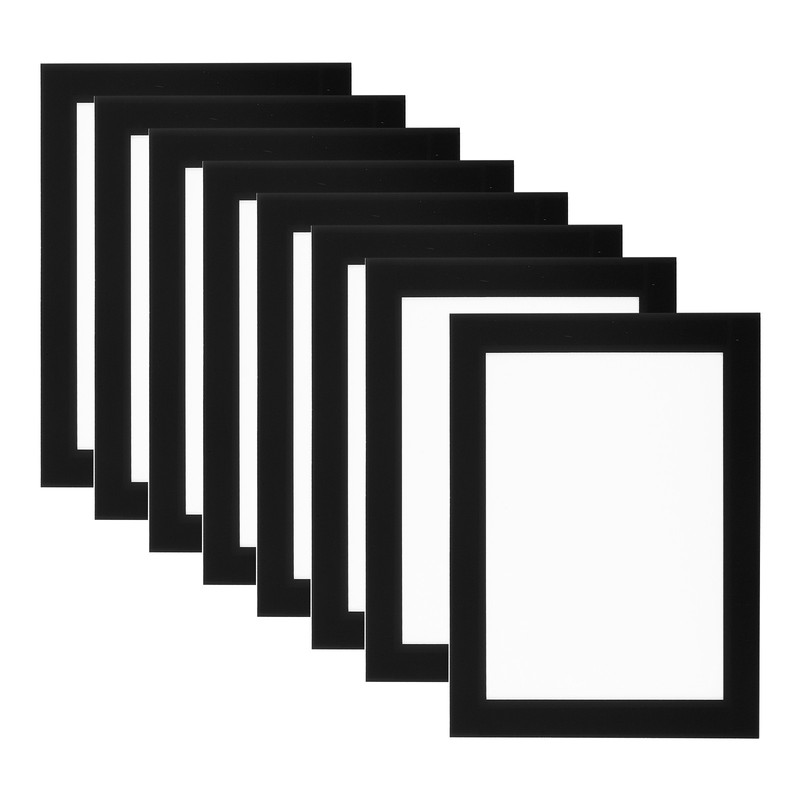4×6 Magnetic Picture Frame, 8pcs A6 Magnetic Photo Frames, Black