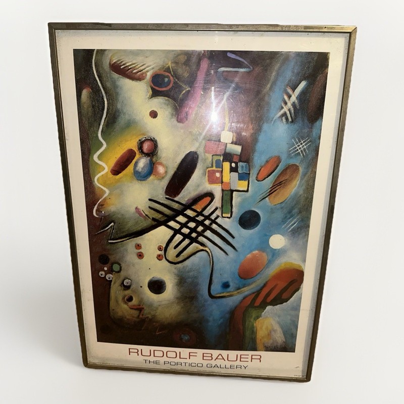 RUDOLF BAUER Print Poster Reproduction Framed 20″ × 28″ Frame replacement needed