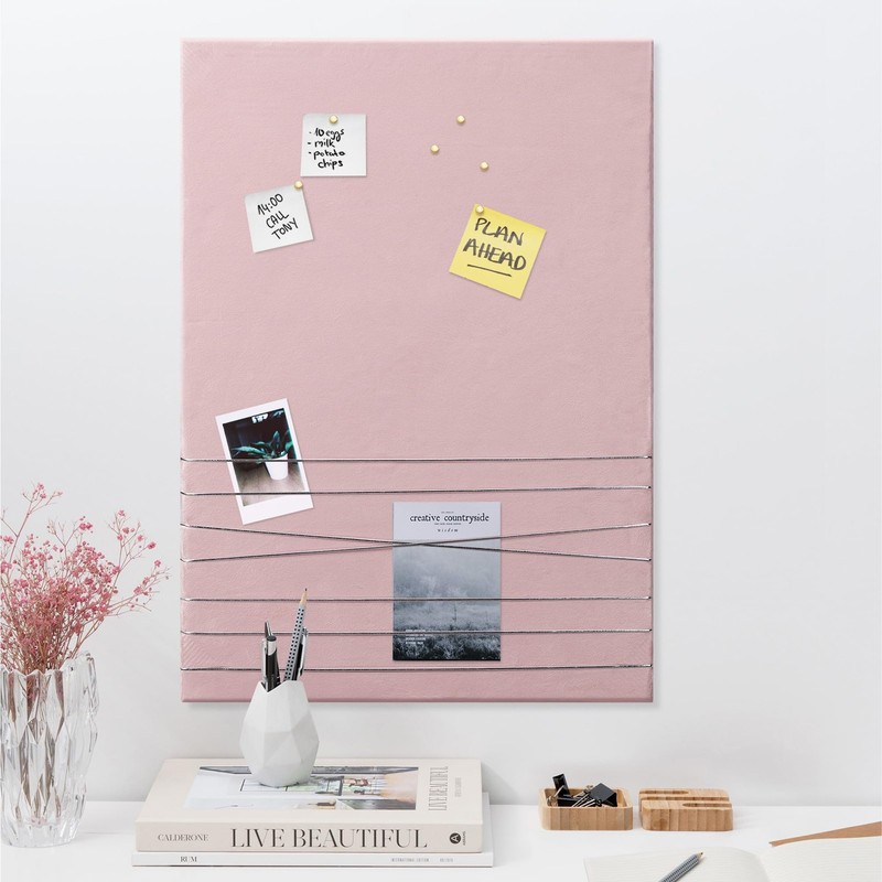 Fabric Memo Bulletin Board – 12″ x 17″ Velvet Memory Board for Wall to Displa…