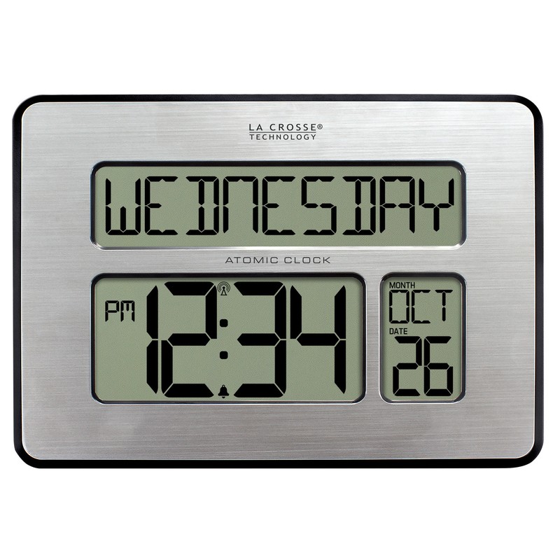 C86279 La Crosse Technology 2" Numbers Atomic Wall Clock Backlight - Open Box gallery