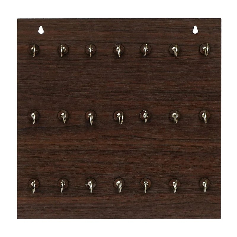 Wooden Premium Key Chain Wall Hanging Key Holder 21 Hooks (Brown) BEST QUALITY gallery