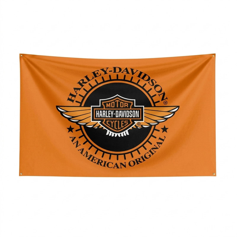 Harley Davidson Motor Motorcycle Flag Banner Wall Art Hanging Garage Décor 5x3ft gallery