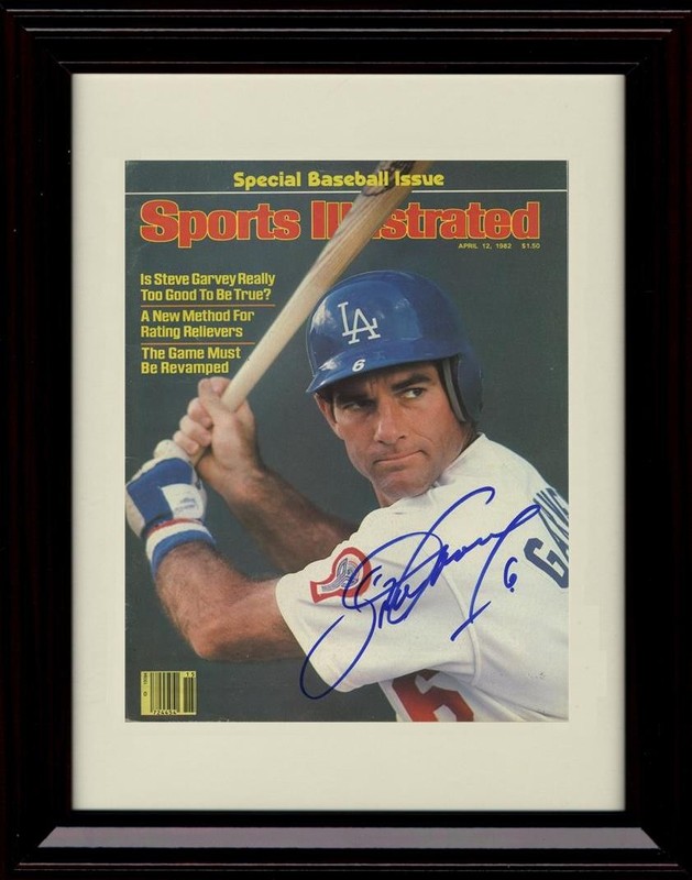 Steve Garvey Framed 8×10 Print – Los Angeles Dodgers – 5/12/1982 SI