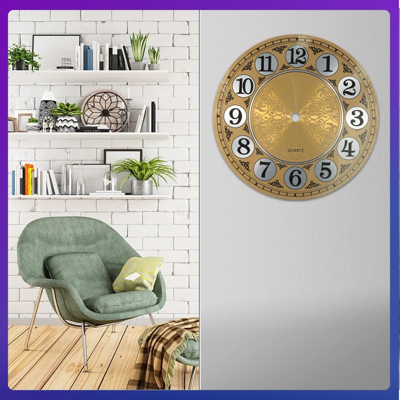 7 In Diameters 180mm Vintage Aluminium Metal Wall Clock for DIAL Face Arabic gallery