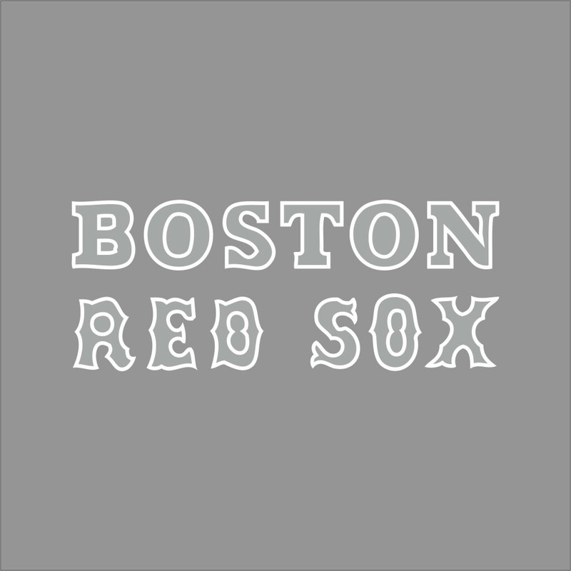 Boston Red Sox #8 MLB Team Logo 1 Color Vinyl Decal Sticker Car Window Wall
