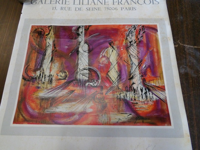 Juanita M. Guccione: Galerie Liliane Francois Poster .. Signed 18"x25" gallery