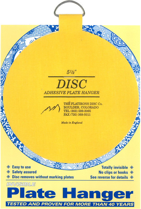 Original Invisible Disc Adhesive Plate Hangers Set of 4x5.5" gallery
