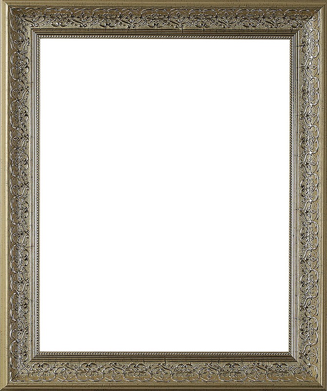 Custom Matted Picture Poster Frame & Mat 2-1/2" Silver Victoria 1556 16x20 24x36 gallery