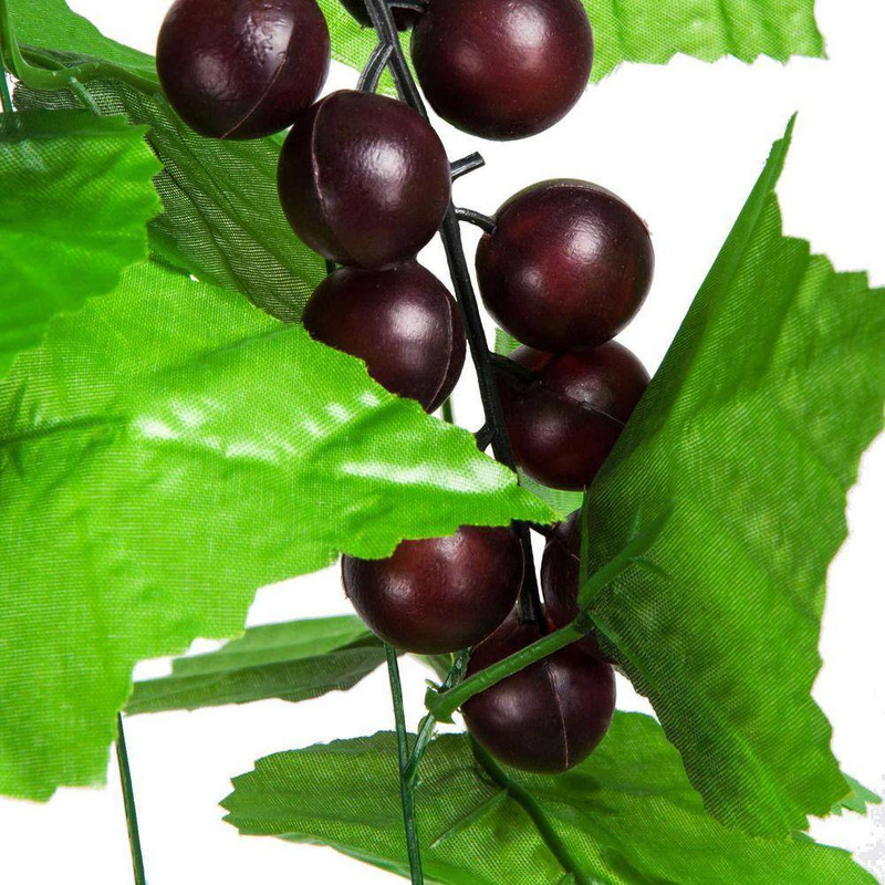 4.5 In. Green Artificial Grape Vine with 5-Pieces Silk Leaves and Fruit for Home gallery