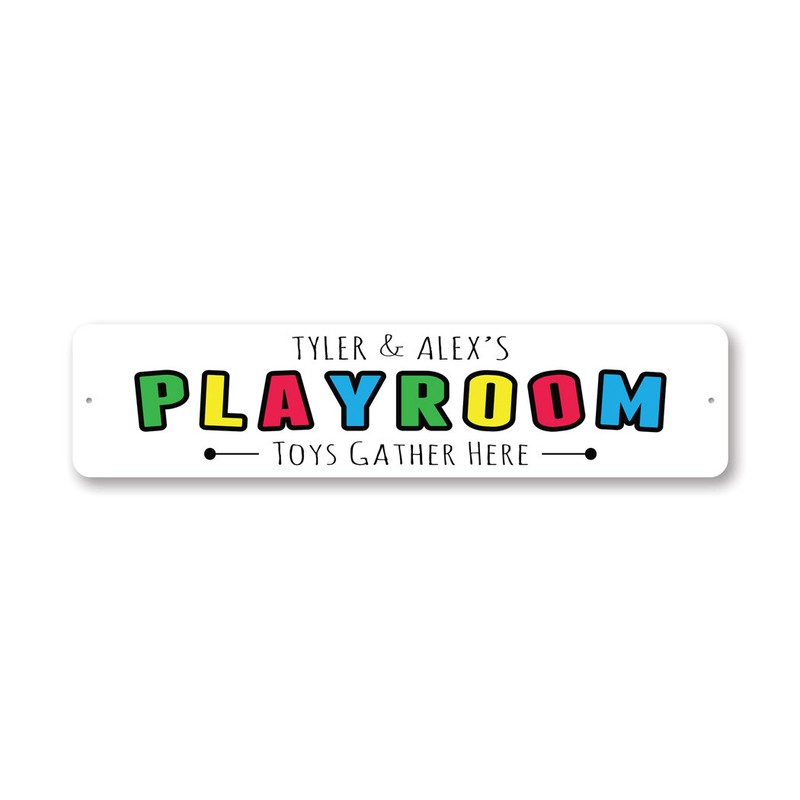 Playroom Where The Toys Gather Metal Sign