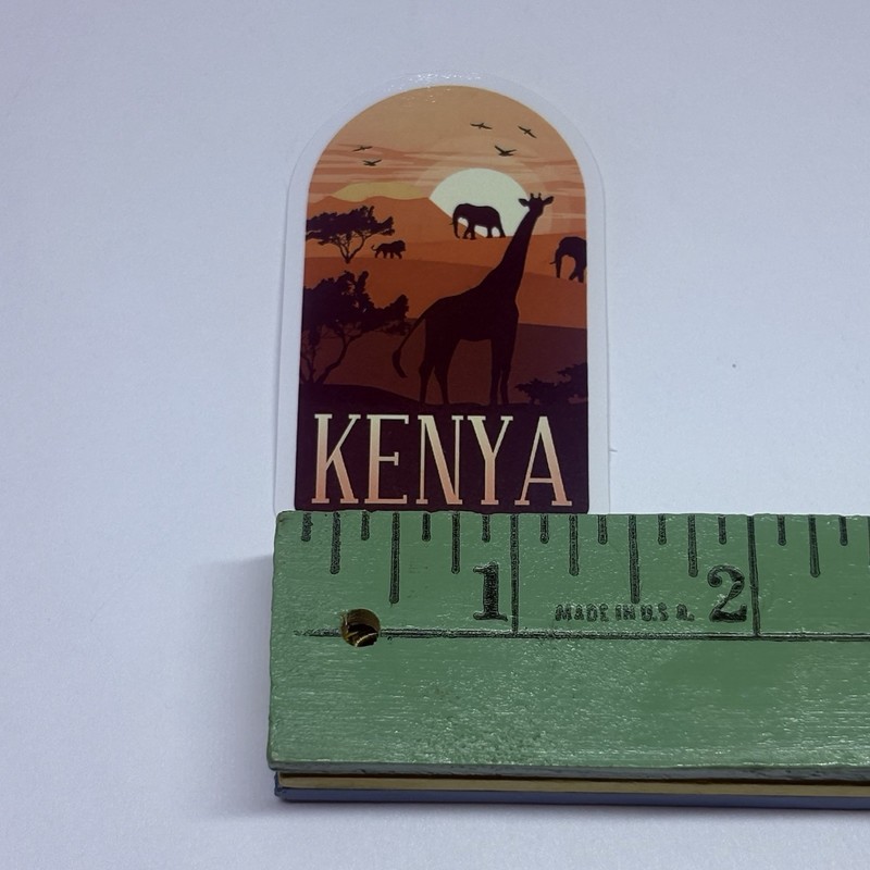 Kenya Africa Sticker Safaris Elephant Giraffes Art Decal Vinyl Country Tc9 gallery