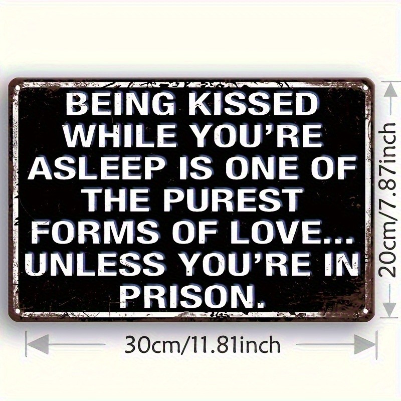 Vintage Style Humorous Metal Sign Features Playful Quotes Iron Wall Art Decor gallery