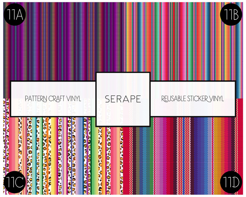 Serape Patterned Premium Vinyl, for use with all Cricut cutting machines (12") gallery