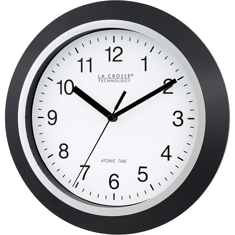 Atomic Analog Clock Radio Controlled Multiple Time Zones Indoor Office Use gallery