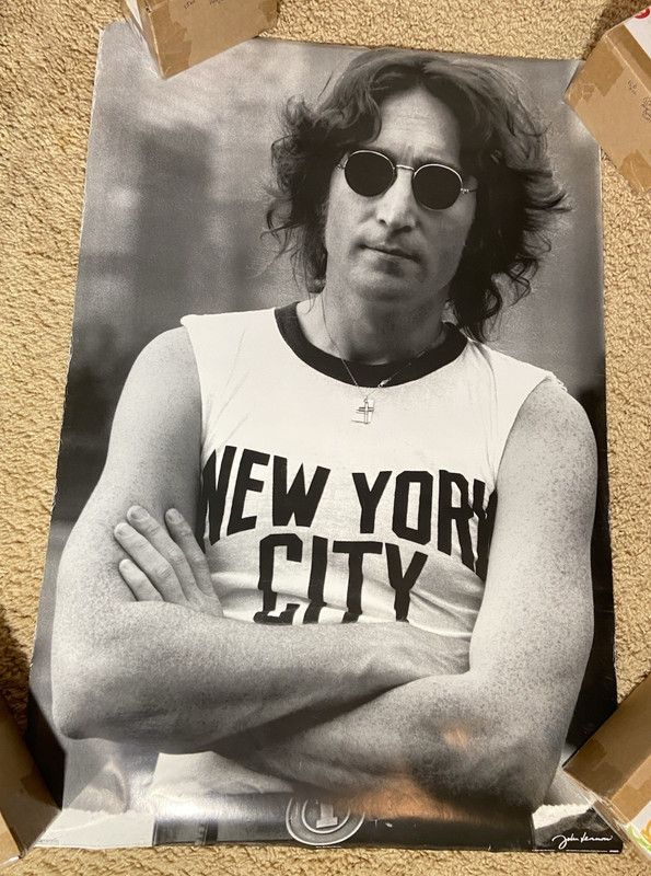 John Lennon licensed New York City Poster 36 X 24 Inches Pyramid Posters -Look