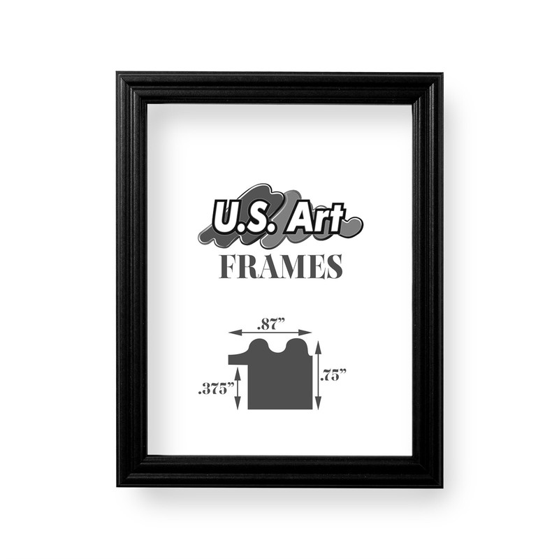 US Art Frames 5 By 29-Inch Traditional Black 0.75 Inch Picture Frame 75SWB