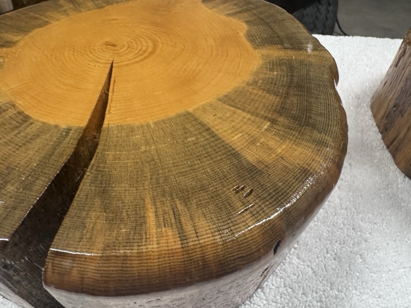 Lodgepole Wood Rounds/Cookies Set Of 2! gallery