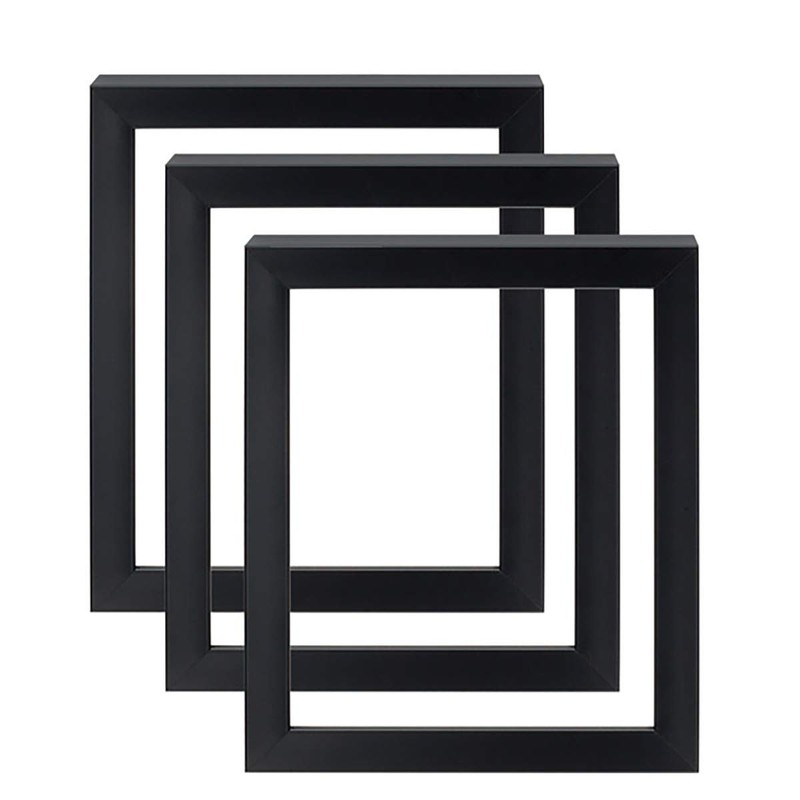 Deep Gallery Frames 3 Pack Black 9×12 for Canvas – Professional Presentation