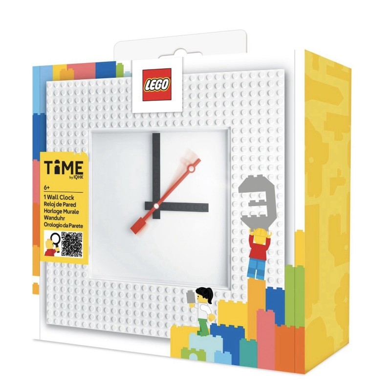 LEGO Wall Clock MOC White 5010226 Square Gift Home Decor – Sold Out SHIPS FAST