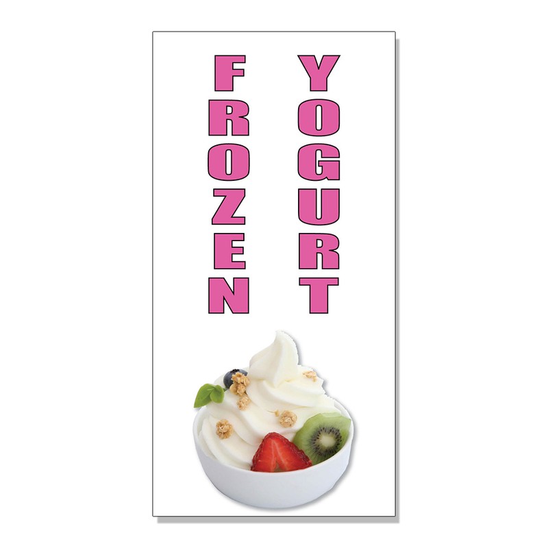 Frozen Yogurt Ice Cream Store DECAL STICKER Retail Store Sign