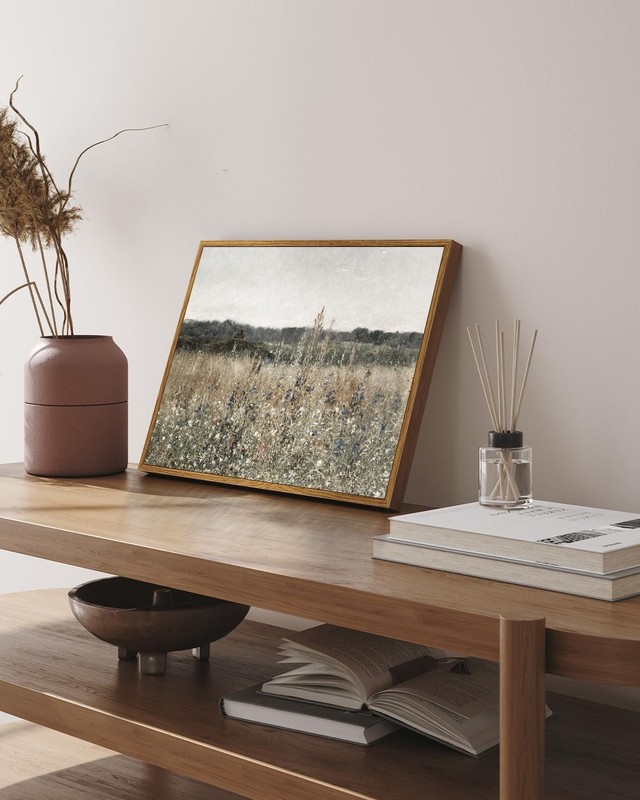 Framed Classical Wildflower Art - 12"x16" Waterproof Canvas for Any Room gallery