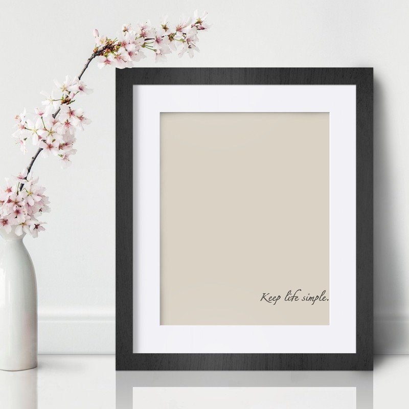 Keep life simple Inspirational Wall Art Print Motivational Quote Poster Decor